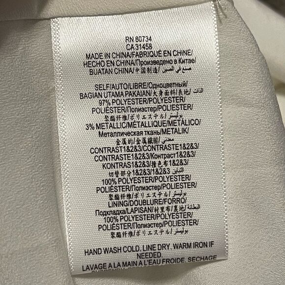 BCBGeneration Aubry Sheer V-Neck Shimmery Fit & Flare Mini Dress Size 8 - Picture 9 of 10